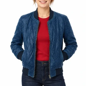 Savannah steyn blue jacket front view