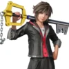 Sora leather hooded jacket