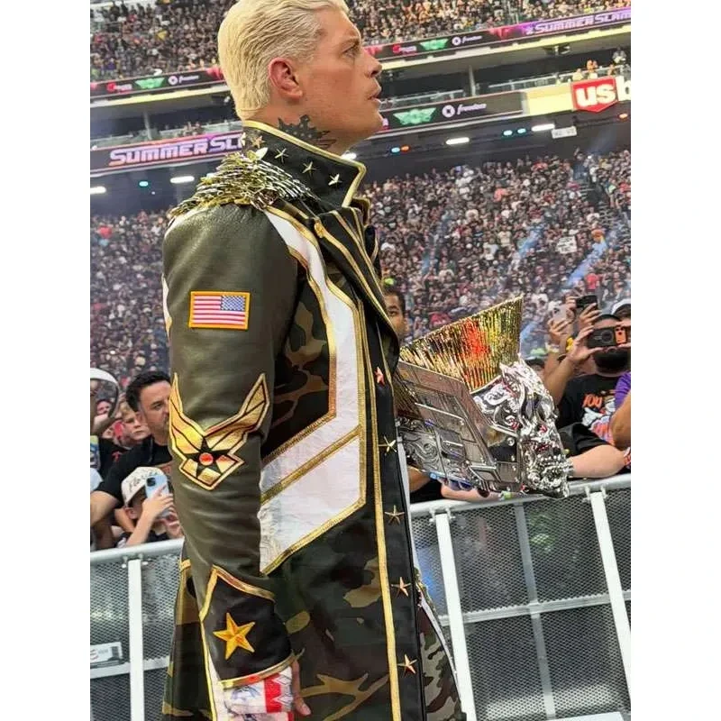 Street fighter 2026 cody rhodes camouflage coat