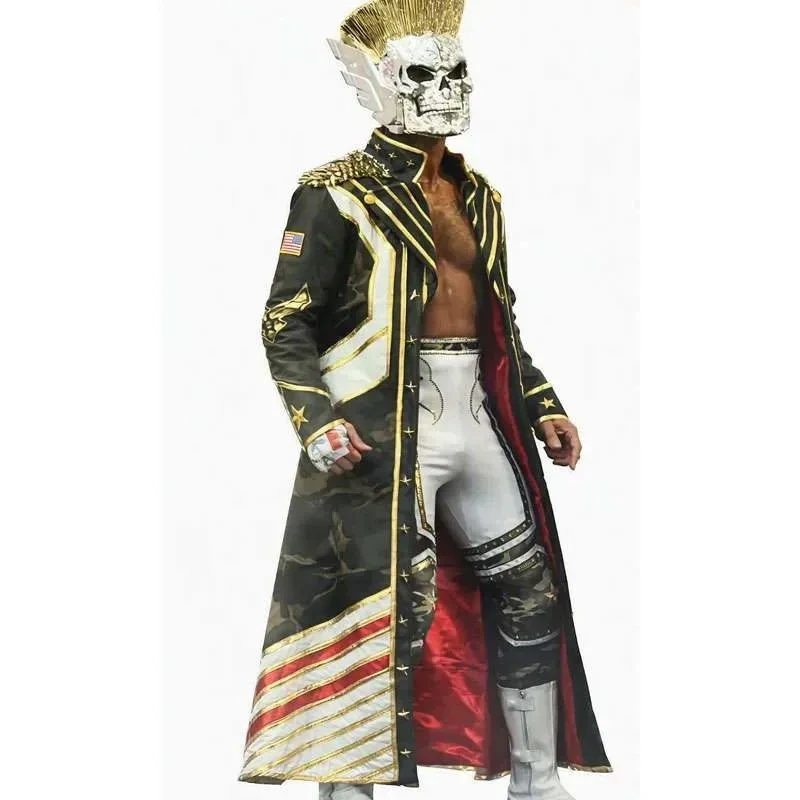 Street fighter 2026 wwe summerslam cody rhodes cotton camouflage coat
