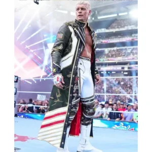 Summerslam cody rhodes cotton camouflage coat