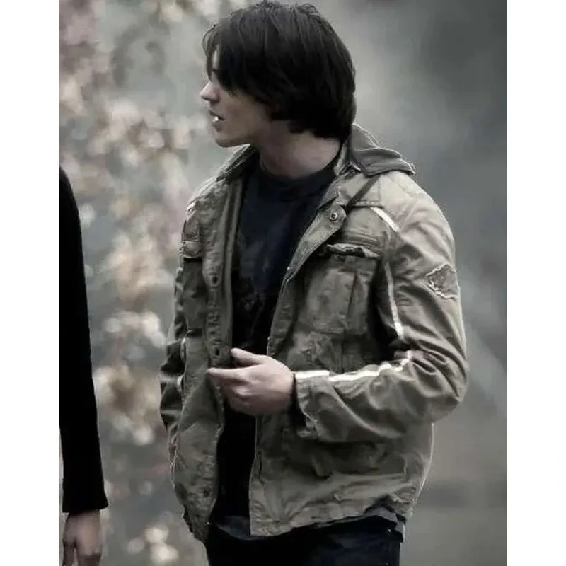 The vampire diaries jeremy gilbert green cotton jacket