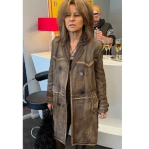Tracey ullman leather coat