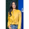 Us open 2026 mustard leather jacket